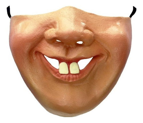 Máscara Realista Chubby Cubrebocas Divertido Muzzle Ghoulish Color Beige