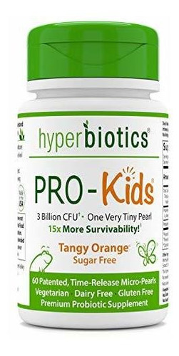 Hyperbiotics Pro-kids - 60 Tiny Sin Azúcar Una Vez Al Día Pe