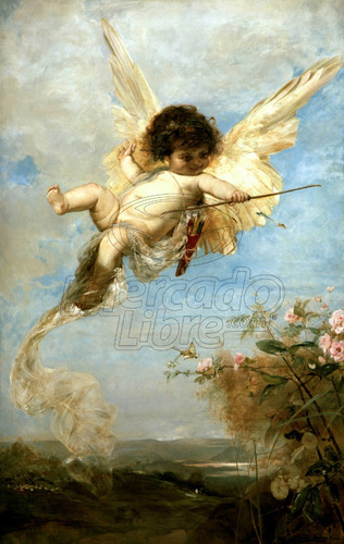 Lienzo Canvas Arte Sacro Amor Y Cupido 127x80