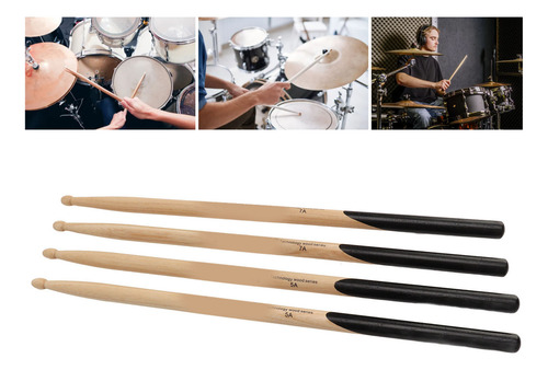 2 Pares De Baquetas Para Hickory De Roble Punta 5a 7a