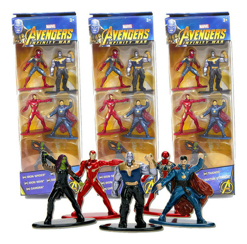 Nano Metalfigs - Vingadores Guerra Infinita Avengers