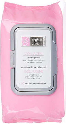 Global Beauty Care Premium De Colágeno De Limpieza Paños-60 