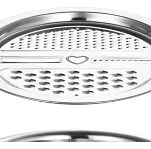 3 In 1 Gadgets Stainless Steel Basin With Grater 26cm