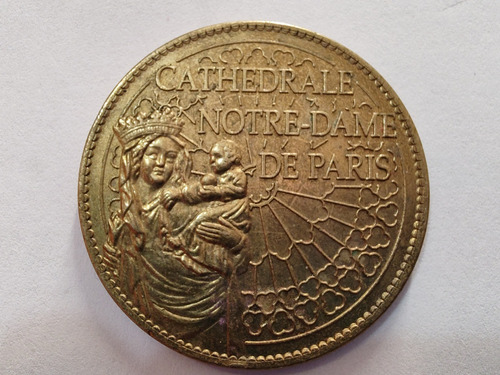 Medalla Recuerdo Cathedrale Norte Dame París (x1871