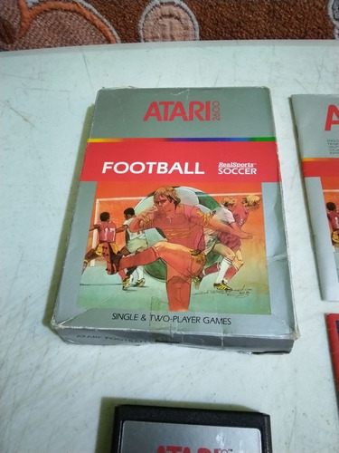 Football Realsport Soccer Atari 2600 Videojuego Raro