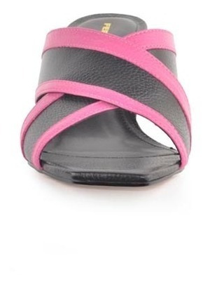 Imagen 4 de 7 de Sandalias De Mujes Cuero Taco Bajo Ambar - Ferraro -