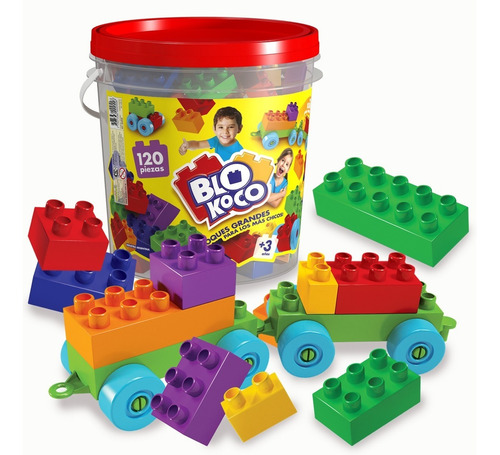 Blokoco - Balde 120 Bloques Grandes