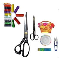 Comprar Set De Tijeras Sastre + Modista + Alfileres Hilos Centímetro