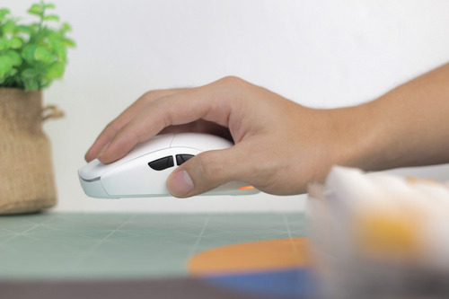 Mouse Gamer, Fantech Helios Xd3 V2, Inalámbrico, Rgb Color Blanco