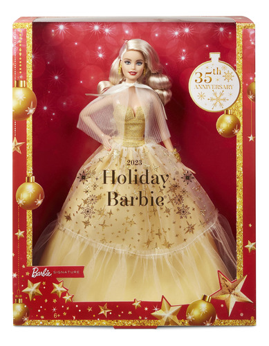 Barbie Muñeca Holiday Barbie , Regalo De Coleccionista De .