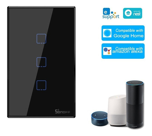 Interruptor De Luz Wi-fi Inteligente Sonoff T3us3c-tx 3g
