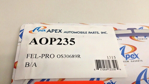 Apex Automobile Parts Aop235 Gasket Set Oil Pan Os30689r Ccb