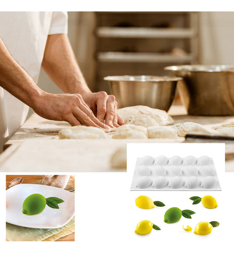 Molde De Silicona Con Limón, Mousse, Chocolate