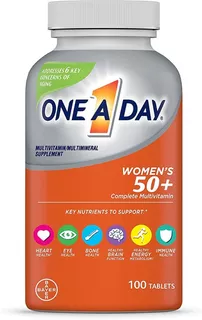 One A Day Women´s 50 + Vitaminas Mujer Con 100 Tabletas Sabor Sin Sabor