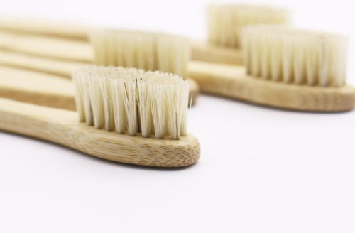 N-amboo Cepillo De Dientes De Bambú Cerdas De Jabalí 100% Bi