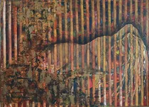 Comprar Cuadro Abstracto Con Textura  Pintado A Mano