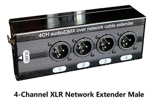 1 Cable De Audio Xlr Y Dmx A Través De Red De 4 Canales Y 3