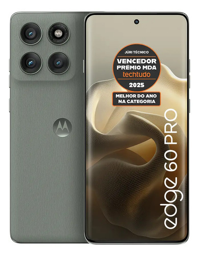 Smartphone Motorola Edge 60 Pro 5g - 512gb 24gb (12gb Ram+12gb Ram Boost) Tela Quad-curve Moto Ai 50mp Sony Camera Ultrarresistencia Militar Ip68 + Ip69 - Cinza
