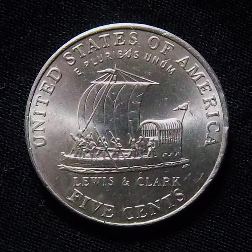 Estados Unidos 5 Cents 2004 P Sc Km 361 Exped. Lewis Y Clark