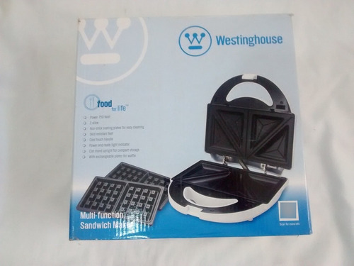 Máquina De Waffles Sandwich Westinghouse 2 En 1