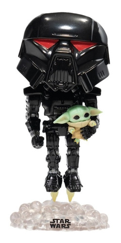 Funko Pop Dark Trooper With Grogu-gitd - Star Wars