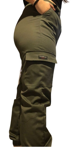 Pantalon Cargo Gabardina