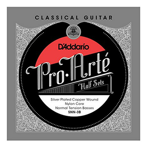 D'addario Snn-3b Pro-arte Medio Juego De Guitarra Clásica Pl