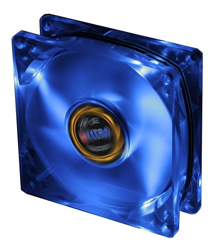 Fan 80mm Luz Led Azul 3pin+adpt 2000rpm Ruleman Titan
