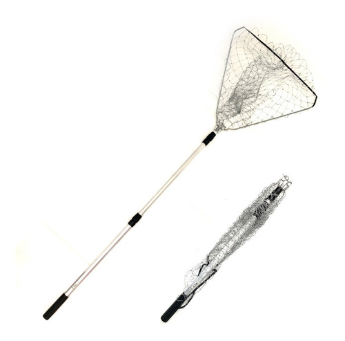 Imagen 2 de 10 de Copo Pesca Extensible Plegable 50x45 Pejerrey Boga Embarcado
