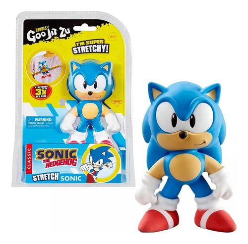 Goo Jit Zu Boneco Sonic Elástico 13 Cm Sunny