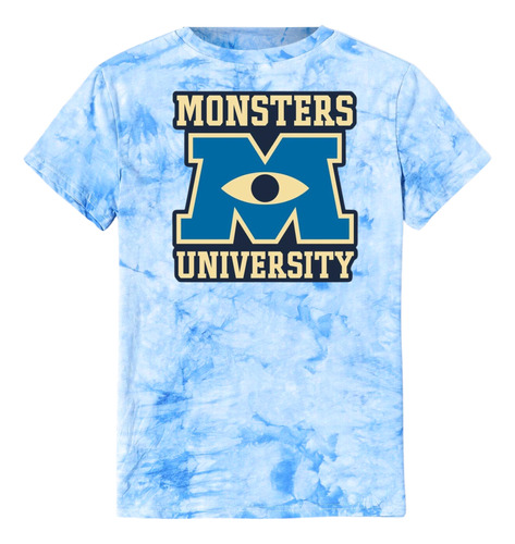 Camiseta Monsters Inc University Aesthetic Tie Dye Playera 2