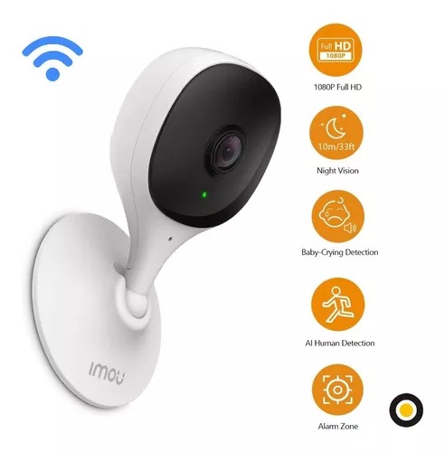 Imou Cámara IP WiFi Interior 1080P con Detección de Humano, Cámara de  Vigilancia WiFi 