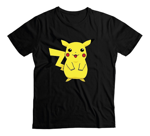 Polera Pokemon Diseños Pikachu, Meowth Psyduck Algodo Unisex