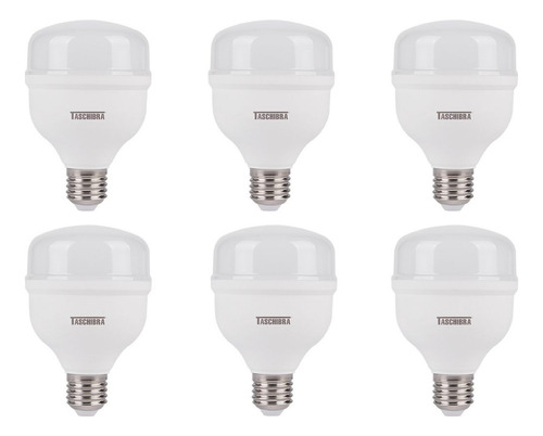 Kit 6 Lâmpadas High Led Tkl170 6500k Economiza 85% Energia Cor da luz Branco-frio 100-240V