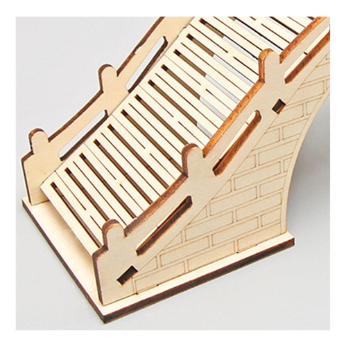 B Puente De Arco Modelo 3d Rompecabezas De Madera