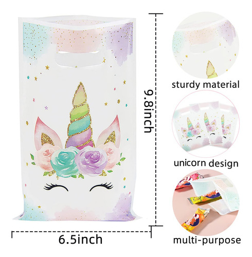 Bolsas De Regalo De Unicornios Para Cumpleaños, 30 Unidades