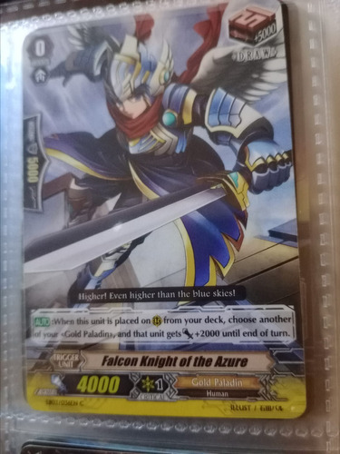 Falcon Knight Of The Azure Carta Vanguard
