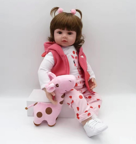 Muñeca De Silicona 55cm Bebé Reborn Realista Con Accesorios