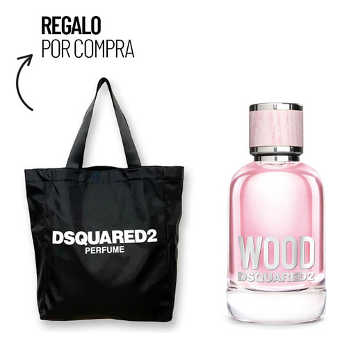 Kit Perfume Mujer Dsquared2 Wood Pour Femme Edt 50 Ml + Bag 