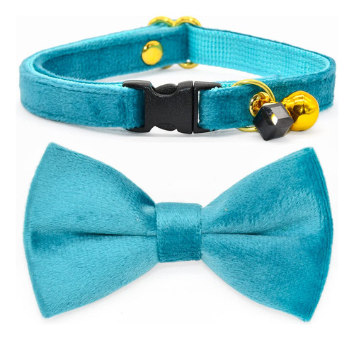 Kamercy Cat Collars Bow, Collar De Gato De Terciopelo Turque