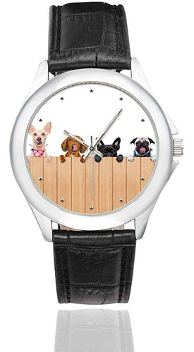 Interestprint - Reloj De Pulsera De Cuero Clásico Para Mujer