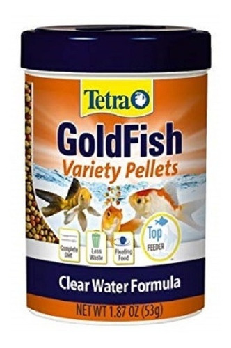 Imagen 1 de 1 de Tetra Gold Fish Variety Pellets realza color 53g