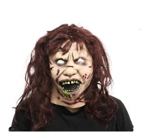 Mascara Latex Exorcista Linda Blair Halloween Cotillon  