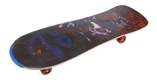 Imagen 4 de 9 de Skate Patineta Doble Dibujo Infantil 65cm X 22cm Violeta