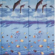 Comprar Cortina Box Pvc Náuticas Color Bella Casa 198cmx180cm Azul