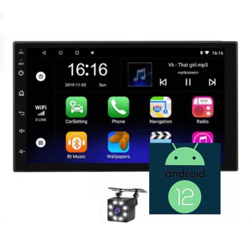 Multimedia Android 7  Wifi Gps Mapas Cámara Reversa