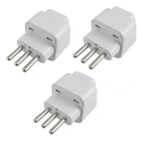 Adaptador De Enchufe De 3 Pines Universal A Italia (pack-3)