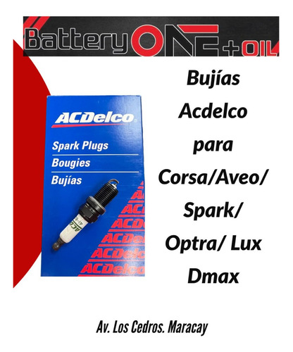 Bujias Acdelco (41-602) Aveo/ Optra / Corsa /spark Luv Dmax