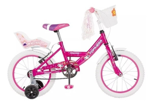 Bicicleta Nena Niña Cross Top Mega Princes R12 Bmx + Led