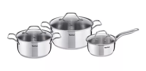 Bateria De 6 Piezas Tefal Intuition Cacerolas Con Tapa